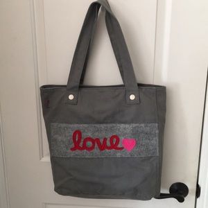 Canvas LOVE ❤️ bag or tote